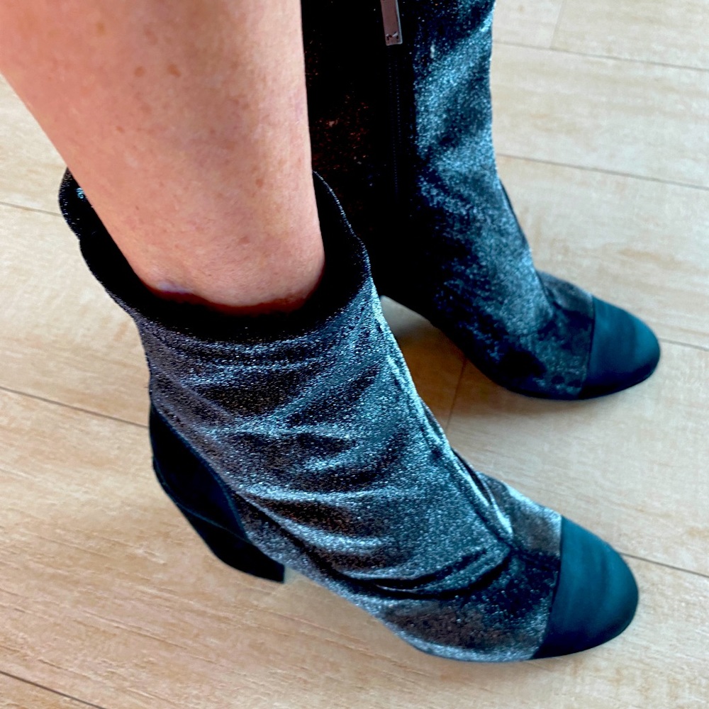 Marc Fisher sparkly ankle boots worn once.